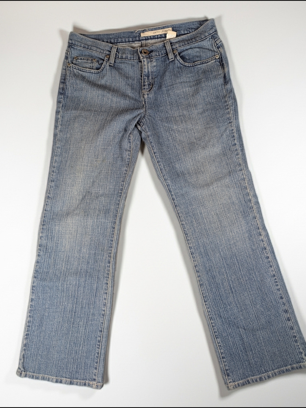 Vintage 90's DKNY‎ JEANS Women's Size 12 Bootcut Medium Wash Blue